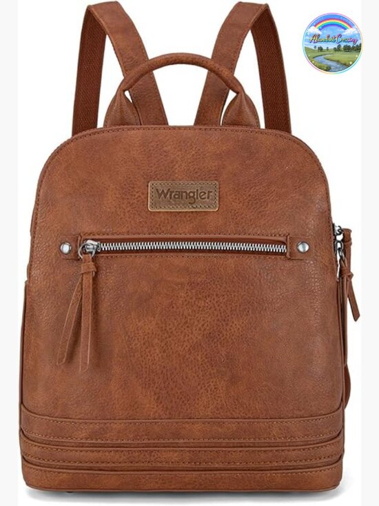 Mini PU Leather Backpack Purse for Women Travel Work Daypack main image 6